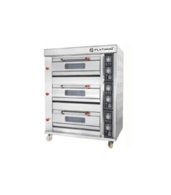 3 deck 6 tray electric deck oven for commercial baker