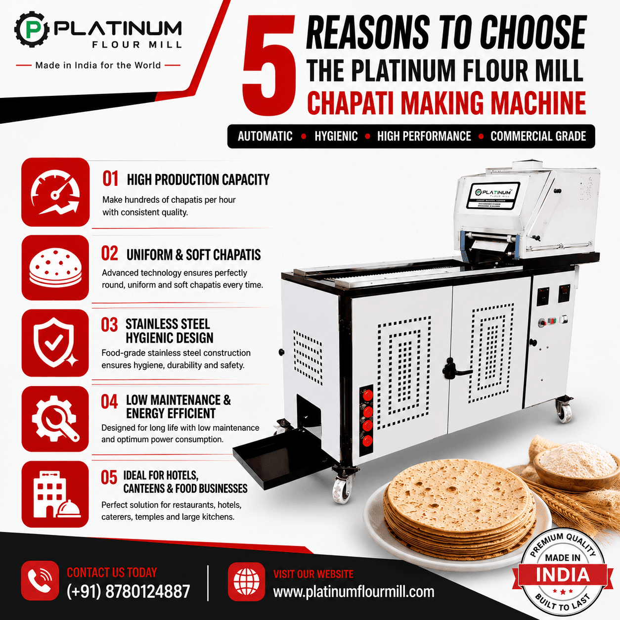 Home 27 Platinum chapati making machine